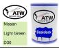 Preview: Nissan, Light Green, D30: 500ml Lackdose, von ATW Autoteile West.